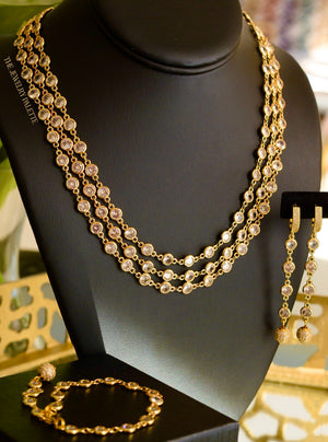 Kiara three tier chain necklace