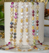 Aria multicolor coin pearls and citrine necklace - The Jewelry Palette