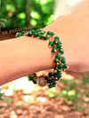 Asna emerald green gemstone bracelet