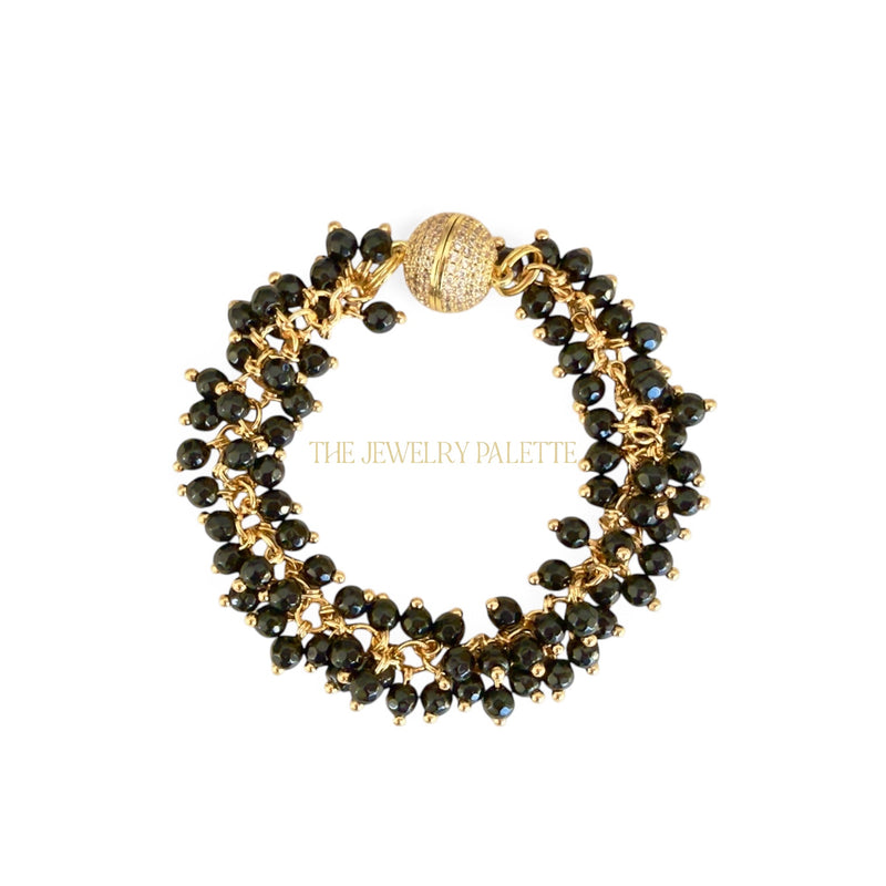 Asna black gemstone bracelet