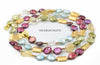 Aria multicolor coin pearls and citrine necklace - The Jewelry Palette