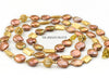 Genieva bronze coin pearl necklace with gold accents - The Jewelry Palette