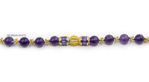 Maeve amethyst and gold bracelet