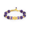 Maeve amethyst and gold bracelet