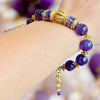 Maeve amethyst and gold bracelet