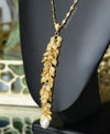 Delaney gold zircon studded chain and citrine tassel necklace - The Jewelry Palette