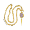 Audrey chain necklace with gold accents - The Jewelry Palette