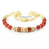 Maeve carnelian and gold chain necklace - The Jewelry Palette