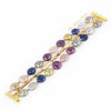 Amelina multicolor coin pearl and chain bracelet - The Jewelry Palette