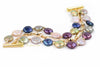 Amelina multicolor coin pearl and chain bracelet - The Jewelry Palette
