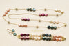 Carmen multicolor coin pearls and gold chain necklace - The Jewelry Palette