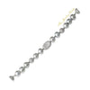 Celine lustrous grey freshwater pearl and silver bracelet - The Jewelry Palette