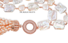Zehra pink freshwater pearls with rose gold tassel - The Jewelry Palette