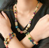 Cora citrine and multi gemstone stretchable bracelet - The Jewelry Palette