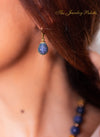 Fedora hoop earrings with zircon teardrop - The Jewelry Palette
