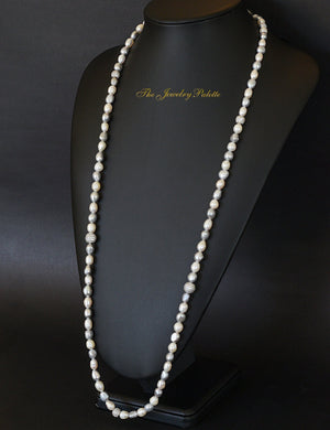 Grey and white pearl tasbeeh (rosary) - The Jewelry Palette