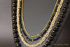 Irene luxurious black and gold four tier necklace - The Jewelry Palette
