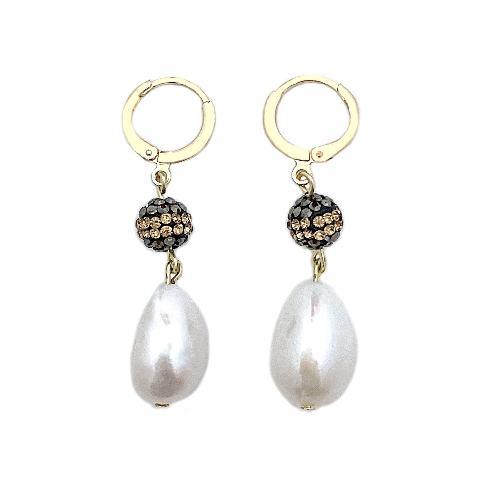 Fancy Bezel Two Stone Multi Shape Earring