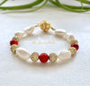 Marjaan pearl and coral bracelet - The Jewelry Palette