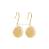 Sienna ivory coin pearl drop earrings - The Jewelry Palette