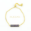 Stella multicolor adjustable druzy bracelets - The Jewelry Palette