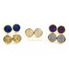 Stella multicolor druzy stud earrings - The Jewelry Palette