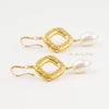 Sydney gold filigree and pearl drop earrings - The Jewelry Palette