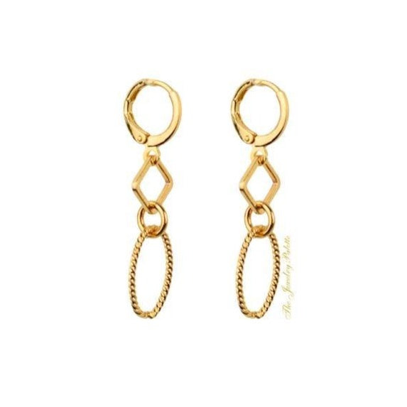 Valerie trendy chain link earrings - The Jewelry Palette